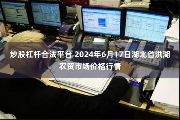 炒股杠杆合法平台 2024年6月17日湖北省洪湖农贸市场价格行情