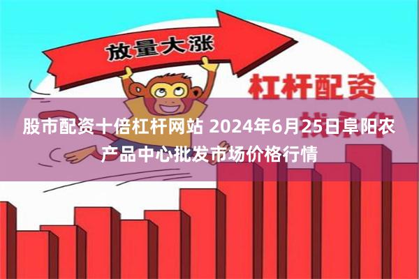 股市配资十倍杠杆网站 2024年6月25日阜阳农产品中心批发市场价格行情