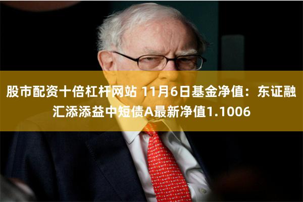 股市配资十倍杠杆网站 11月6日基金净值：东证融汇添添益中短债A最新净值1.1006